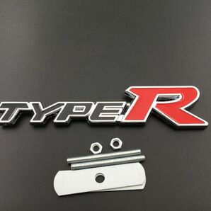 【送料込】TYPE R 3Dエンブレム フロントグリル用 黒／赤 金属製 ホンダ 無限 の画像1