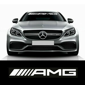 35インチ AMG メルセデスベンツ Mercedes Benz ウインドシールド デカール ステッカー ホワイト 白 90cm em