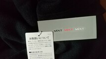 未使用 MiXT MiXT MiXT ベルメゾン ウール混 フード付き 7分袖トッパーカーディガン ブラック LL_画像5