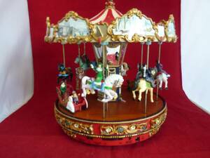 カルーセル ゴールドラベル Mr.Christmas The Carousel GoldLabel メリーゴーランド/中古品7・本体のみ・アダプタ欠品・未確認品