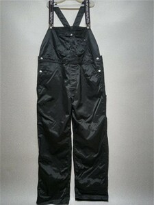 オールド　ポロジーンズ　polo jeans ブラック　ナイロン　オーバーオール　overall ローバック　L ヴィンテージ　ストリート　hip-hop