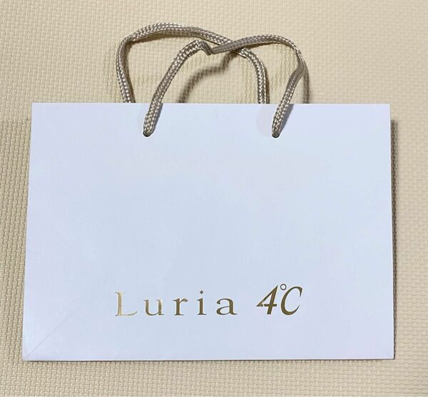 Luria 4℃ ルリアヨンドシー ルリア4℃ ショッパー ショップ袋 紙袋