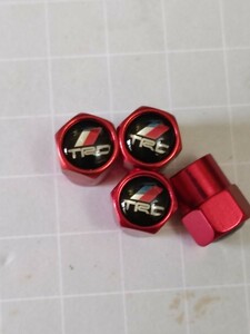 赤 TRD ホイール エアーバルブキャップ トヨタ　86 mrs アルファード アクア ヤリス カムリ スープラ ソアラ レビン トレノ セリカ XX