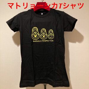 ★キュートなTシャツ★マトリョーシカTシャツ黄M★送料無料★