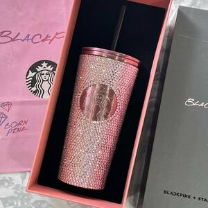 スターバックス　blackpink ラインストーン　タンブラー　ショッパー付き