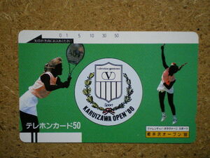 spor・110-8211　軽井沢オープン’86　テニス　テレカ