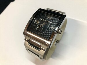 23A148 送料無料 CITIZEN INDEPENDENT インデペンデント シチズン 腕時計 1513-003072-02 ブラック メンズ クォーツ スクウェア ジャンク品