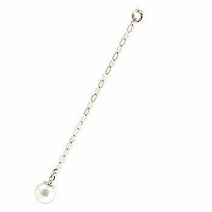 1 piece parts earrings for earrings for long earrings white gold k18 18k pearl simple lady's gem pearl formal 