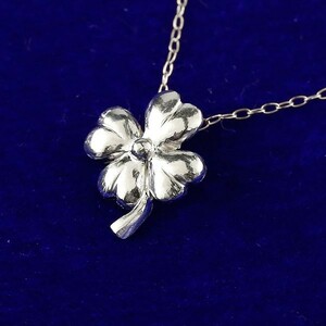  platinum necklace top lady's pt999 clover four leaf original platinum pendant top charm popular horn person g processing 