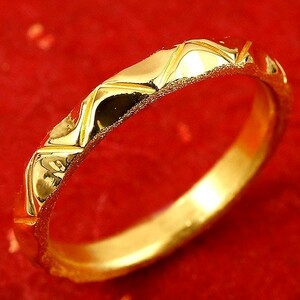 純金 24金 婚約指輪 エンゲージリング ゴールド k24 指輪 ピンキーリング ホーニング加工 鏡面加工 地金リング 1-16号 ストレート