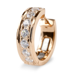 Золото одно ухо пирсинг бриллиантовой обруч пирсинговый тип пирсинговый розовый золото k10 простое пронзительное кольцо из нержавеющей стали весна