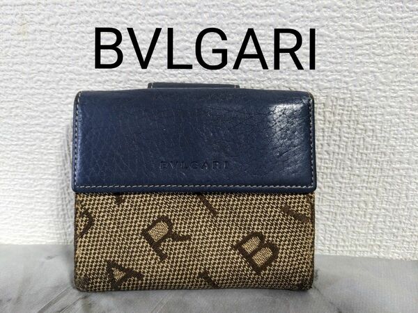 BVLGARI ブルガリ 折り財布 wホック 総柄 ロゴマニア ビーゼロワン 茶 2つ折り財布 ブルガリ財布 財布｜Yahoo!フリマ（旧