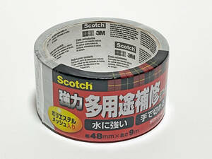 Scotch 3M 強力 多用途補修テープ ダクトシールテープ 幅48mm×長さ9m DUCT-09 未使用　特典 梱包用布テープ付