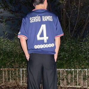 お値下げ歓迎　パリサンジェルマン　2021/22シーズン　セルヒオ・ラモス　ユニフォーム　エアジョーダンコラボ