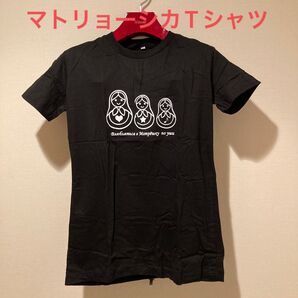 ★可愛いデザイン★マトリョーシカTシャツ白L★送料無料★