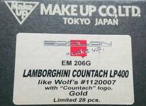 28台限定 EIDOLON Make Up 1/43 ランボルギーニ カウンタック LP400 1974 【ルーフウィング付き】 ゴールド_画像2