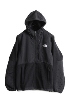 ノースフェイス フード付き デナリ ジャケット レディース M / 古着 The North Face アウトドア フリース ブルゾン パーカー 黒 ジャンパー