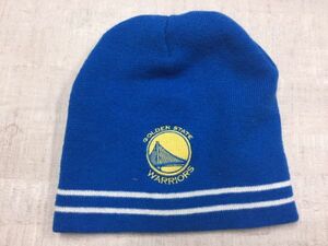 【送料無料】NBA GOLDEN STATE WARRIORS ゴールデンステート・ウォリアーズ realtor ニットキャップ ビーニー メンズ アクリル100% 刺繍 青