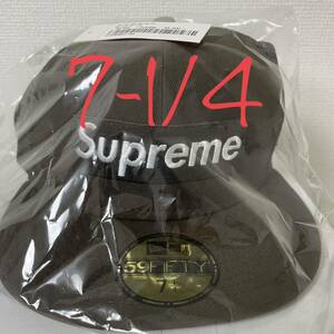 7-1/4 22SS Supreme Box Logo Mesh Back New Era Brown シュプリーム ボックス ロゴ メッシュ バック ニューエラ ブラウン