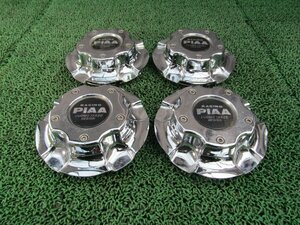 Racing PIAA センターキャップ 4枚 外径 185.0㎜ 内径 153.5㎜　ピア　メッキ