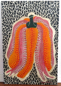 草間 彌生 くさま やよい Kusama Yayoi かぼちゃ オイルキャンバス 肉筆 油絵 油彩 模写