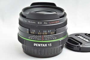 ◆美品 PENTAX DA15mm F4 ED AL Limited #1449