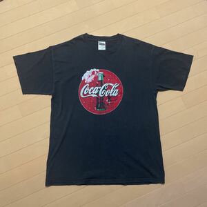 TULTEX 90s Coca-Cola コカコーラ ドリンク ジュース 企業T プリントTシャツ vintage ヴィンテージ ひび割れ サイズXL