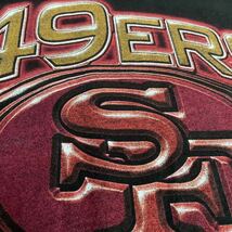 00s SANFRANCISCO 49ERS NFL プリントTシャツ tee 古着 XL ストリート_画像3