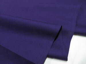 強い無地♪1m単位販売★(N-154) カラー オックス 生地 濃い ムラサキ 紫色 112幅 パープル やや厚手 無地 布 教材 入園 入学 バッグ 衣装