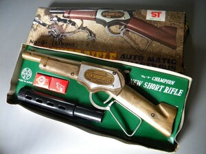 当時物 ★★AUTO MATIC PELLETS GUN 作動確認 ランダルカスタム銃 !! トイガン 箱寸37.5㎝ 銀弾 ピストル 西部劇★★未使用 デッドストック