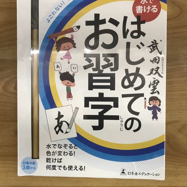 武田双雲 水で書ける はじめてのお習字