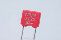 WIMA　一般回路用フィルムコンデンサ　MKS2　0.022μF　63V　新品8個セットD_画像2