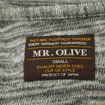 MR.OLIVE ミスターオリーブ 通年 霜降り コットン ニット★ カーディガン Sz.S　メンズ グレー 日本製　C3T07352_8#O_画像5