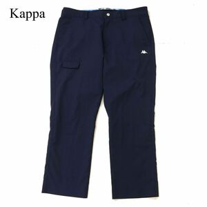 Kappa GOLF カッパ ゴルフ 通年 ストレッチ ロゴ刺繍★ スラックス パンツ Sz.L　メンズ ネイビー　C3B03251_8#R