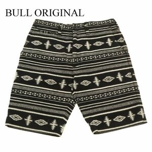 美品★16ss BULL ORIGINAL ブルオリジナル 秋冬 チマヨ 総柄★ ネル ハーフ ショート パンツ Sz.S　メンズ グラッドハンド　C3B03306_9#Q