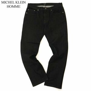 MICHEL KLEIN HOMME ミッシェルクラン オム 通年 ストレッチ★ スリムフィット デニム パンツ ジーンズ Sz.48　メンズ 黒　C3B03324_9#R