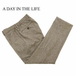 A DAY IN THE LIFE ユナイテッドアローズ 秋冬 ウール★ ツイード スラックス パンツ Sz.XL　メンズ 大きいサイズ　C3B03502_9#Q