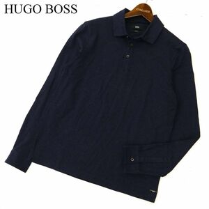 HUGO BOSS ヒューゴボス 通年 長袖 SLIM FIT ポロシャツ Sz.S　メンズ ネイビー　C3T08275_9#C