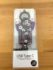 コンピュケースジャパン Type C ケーブル 絵柄ケーブル 25cm USB-C to USB-A キーホルダー付き JCB-C10-12