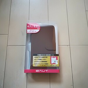 新品未使用　BAUT　スマホケース　汎用ケース　左右どちらも開閉可能　5.2inchサイズ　携帯ケース　手帳型　手帳型ケース スマホカバー