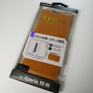 Xperia 10 III 手帳型ケース キャメル 1043