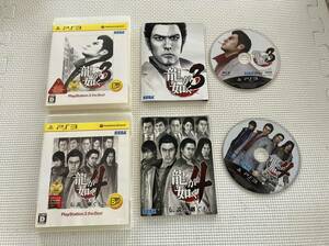 23-PS3-123-T　プレイステーション3　龍が如く3.4　セット　動作品　PS3　プレステ3