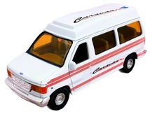 送350円～ リアル精密! FORD「E350エコノライン CLUB WAGON ver.」1/43スケール ダイキャスト製 ミニカー　車 フォード ミニチュア 外車_画像1