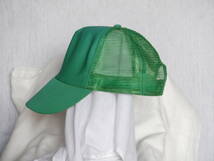 帽子　　キャップ　　グリーン　　夏用　　メッシュ地　　フリーサイズ　　　美品_画像2
