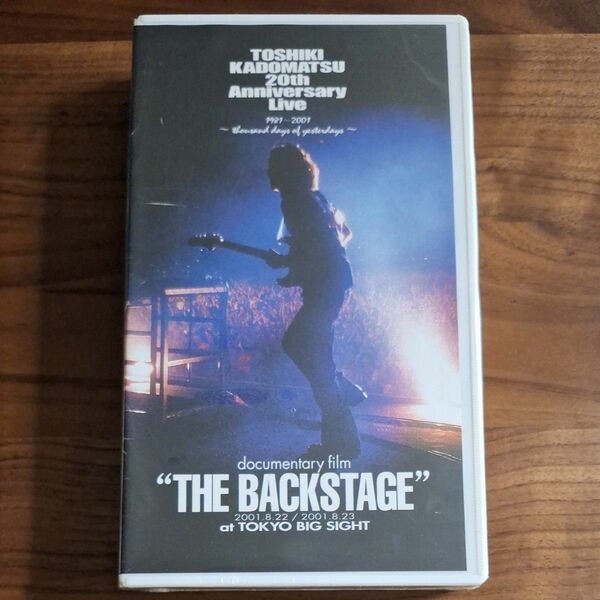 角松敏生 VHS　documentary film『THE BACKSTAGE』at TOKYO BIG SIGHT [未開封]