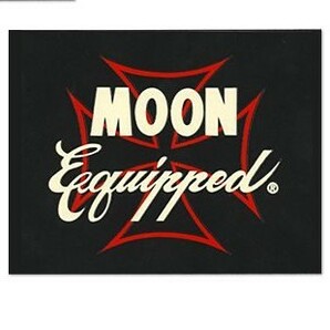 MOON Equipped Iron Cross ステッカー MOONEYES ムーンアイズ [MQD023] REDの画像1