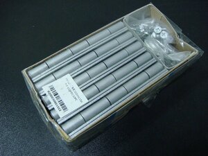 YS/J07VJ-DA1 未使用品 10枚 アーチ 厚口カラー丁番 高級メラミン焼付塗装仕上 シルバー 102mm No.1530-S