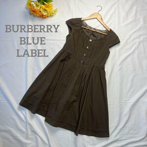 BURBERRY BLUE LABEL ワンピース ノバチェック 茶 38