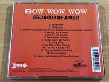 Bow Wow Wow See Jungle 輸入盤CD 検:バウワウワウ 1st ジャングルビート Adam & the Ants Sex Pistols Kusu Kusu マルコムマクラーレン _画像2