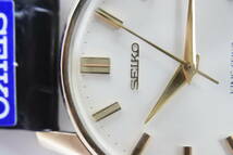 ☆国産貴重名機☆１９６4年製 SEIKO キングセイコー 44-2000 盾メダリオン稀少カマレバーモデル２５石AGF 手巻紳士腕時計_画像2